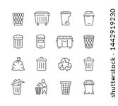 Trash Can Related Icons  Thin...