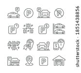 Parking Related Icons  Thin...