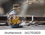 Little Ship In A Bottle Souvenir