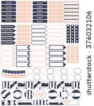 planner stickers printable... | Shutterstock .eps vector #376032106