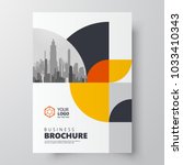 circles theme flyer brochure... | Shutterstock .eps vector #1033410343