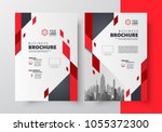 flyer brochure design  business ... | Shutterstock .eps vector #1055372300
