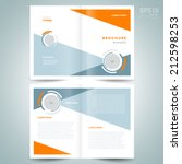 brochure design template vector ... | Shutterstock .eps vector #212598253