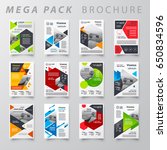mega pack brochure design... | Shutterstock .eps vector #650834596