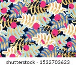 seamless pattern abstract rowan ... | Shutterstock .eps vector #1532703623