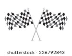 checkered flags | Shutterstock .eps vector #226792843