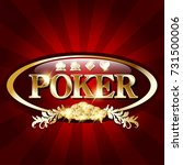 poker gold banner | Shutterstock . vector #731500006