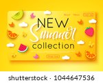 summer new collection banner... | Shutterstock .eps vector #1044647536