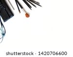 cosmetics scattered on white... | Shutterstock . vector #1420706600