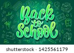 lettering back to school on... | Shutterstock .eps vector #1425561179