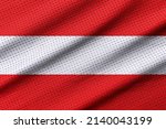 Austria Flag On Texture Sports. ...