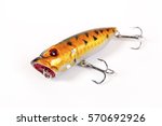 Small photo of Set of fishing spinners and wobblers multi-colored background. Standard type of fishing lure.