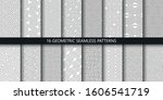 vector set of linear ornamental ... | Shutterstock .eps vector #1606541719