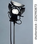 Small photo of Professional movie light HMI lamp on set