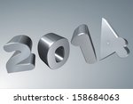 3d happy new year  2014 | Shutterstock . vector #158684063