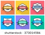 colorful vintage premium... | Shutterstock .eps vector #373014586