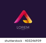 a alphabet letter logo.... | Shutterstock .eps vector #403246939