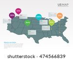 us map infographics design... | Shutterstock .eps vector #474566839