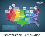 us map infographics design... | Shutterstock .eps vector #474566866