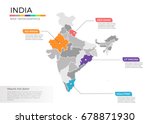 india map infographics vector... | Shutterstock .eps vector #678871930