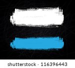 abstract vector brush stroke on ... | Shutterstock .eps vector #116396443