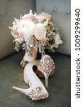Brides Wedding Shoes With A...