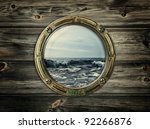 Porthole With View At The Sea