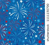 4th of july background with... | Shutterstock . vector #1111150700