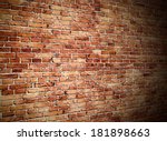 Angle View Of Red Brick Wall