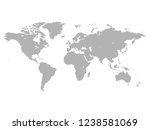 world map illustration isolated ... | Shutterstock . vector #1238581069