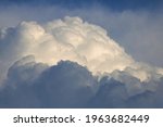 Large Billowing White Cloud In...
