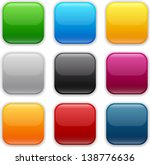 set of blank colorful square... | Shutterstock .eps vector #138776636