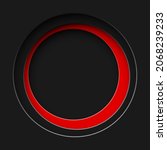 abstract black and red round... | Shutterstock .eps vector #2068239233
