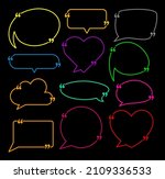 set of isolated speech bubbles... | Shutterstock .eps vector #2109336533