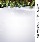 new year background with fir... | Shutterstock .eps vector #349053989