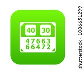 match score board icon green... | Shutterstock .eps vector #1086651299
