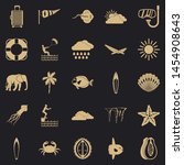 dive icons set. simple set of... | Shutterstock . vector #1454908643