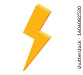 electric thunderbolt icon.... | Shutterstock .eps vector #1606082530