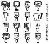 thermal imager icons set.... | Shutterstock .eps vector #1745538116