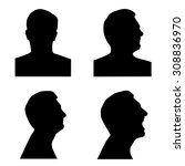 profile silhouette set | Shutterstock .eps vector #308836970