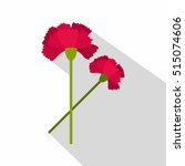 Carnations Icon Logo. Flat...