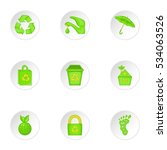 natural environment icons set.... | Shutterstock .eps vector #534063526