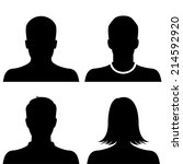 silhouette avatar profile... | Shutterstock .eps vector #214592920