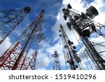 Communication network tower for cell phone and satellite dish