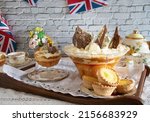 Small photo of Platinum Jubilee Pudding jubilee trifle celebrating Queen Elizabeths platinum Jubilee