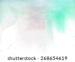 abstract colorful watercolor... | Shutterstock . vector #268654619