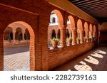 Small photo of cloister od La Rabida monastery in Palos de la Frontera, Huelva, Spain