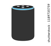 medium size plus smart speaker... | Shutterstock .eps vector #1189735759
