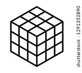 rubik's cube 3d combination... | Shutterstock .eps vector #1291352890