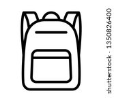 schoolbag   school bag backpack ... | Shutterstock .eps vector #1350826400